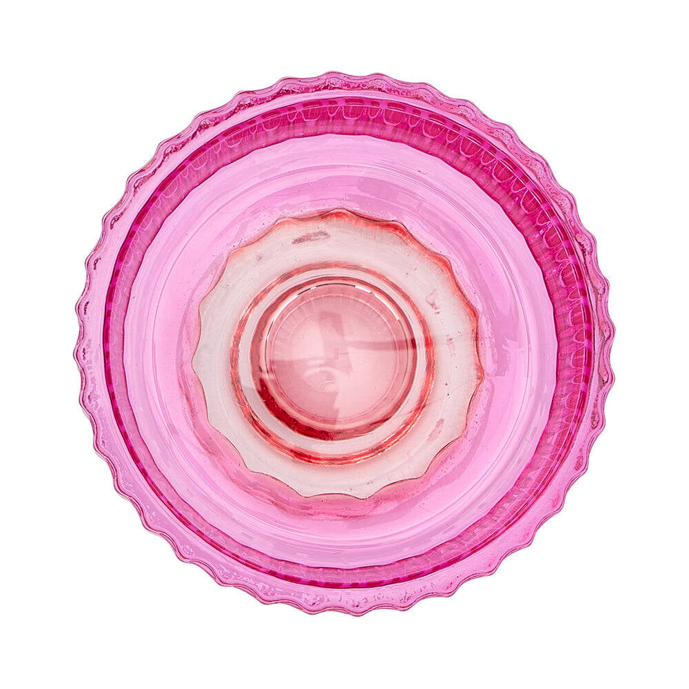 3PK Annabel Trends Jewel Pillar/Tealight Candle Holder Pink