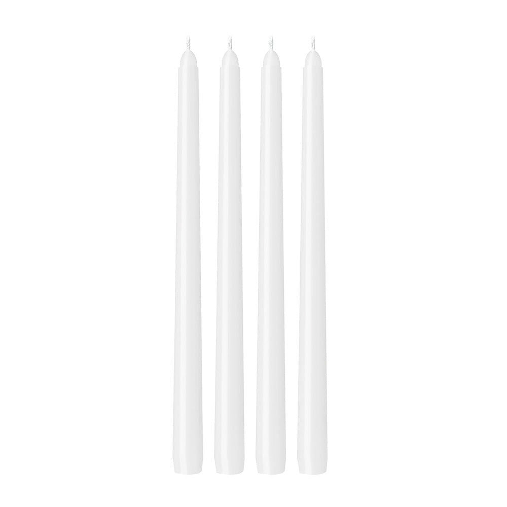3pc Annabel Trends Jewel Long Taper Candles Soy Beeswax 30cm White