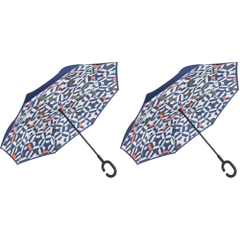 2PK Annabel Trends Reverse Umbrella Inverted 81x10cm - Geo
