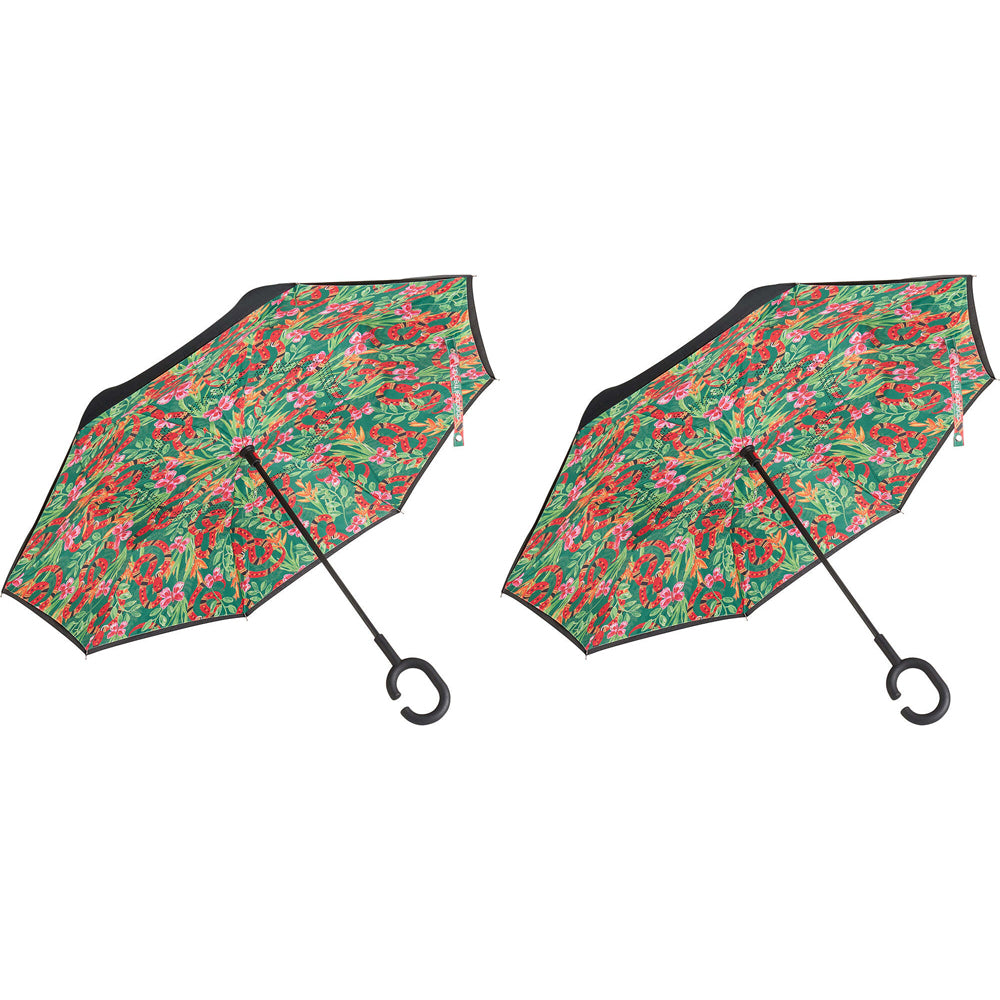 2PK Annabel Trends Reverse Umbrella Inverted 81x10cm - Jungle Snake