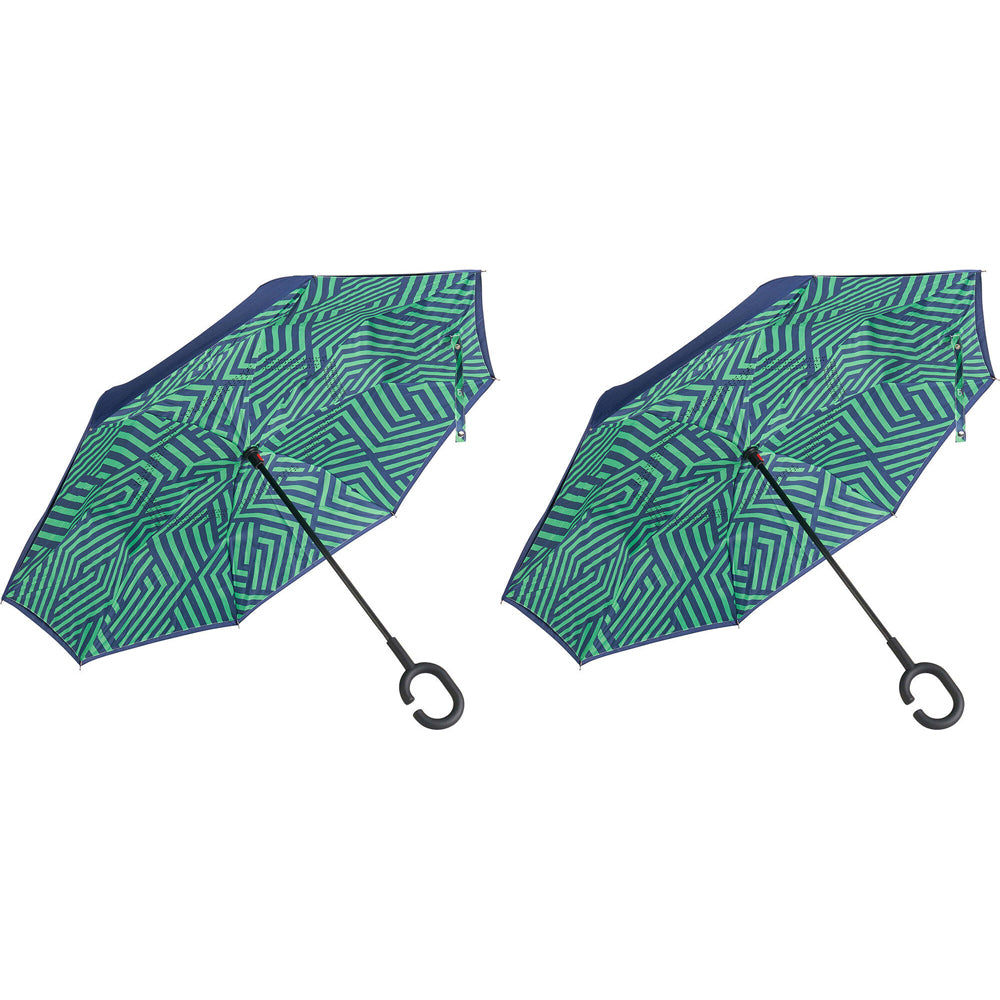 2PK Annabel Trends Reverse Umbrella Inverted 81x10cm - Zig Zag