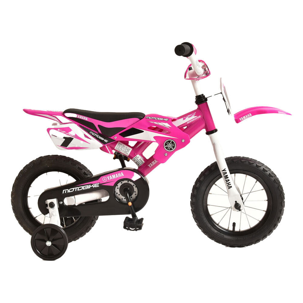 Yamaha Kids/Children MotoBike Child’s BMX Girls Youth 12" Bicycle - Pink 3y+