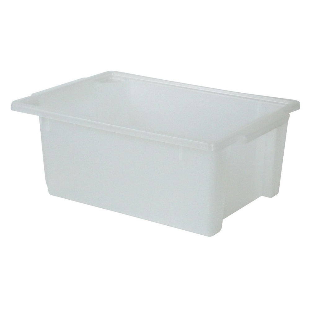 6PK Homeleisure SM Plastic Stacking Tub Rectangular 2.5L Clear