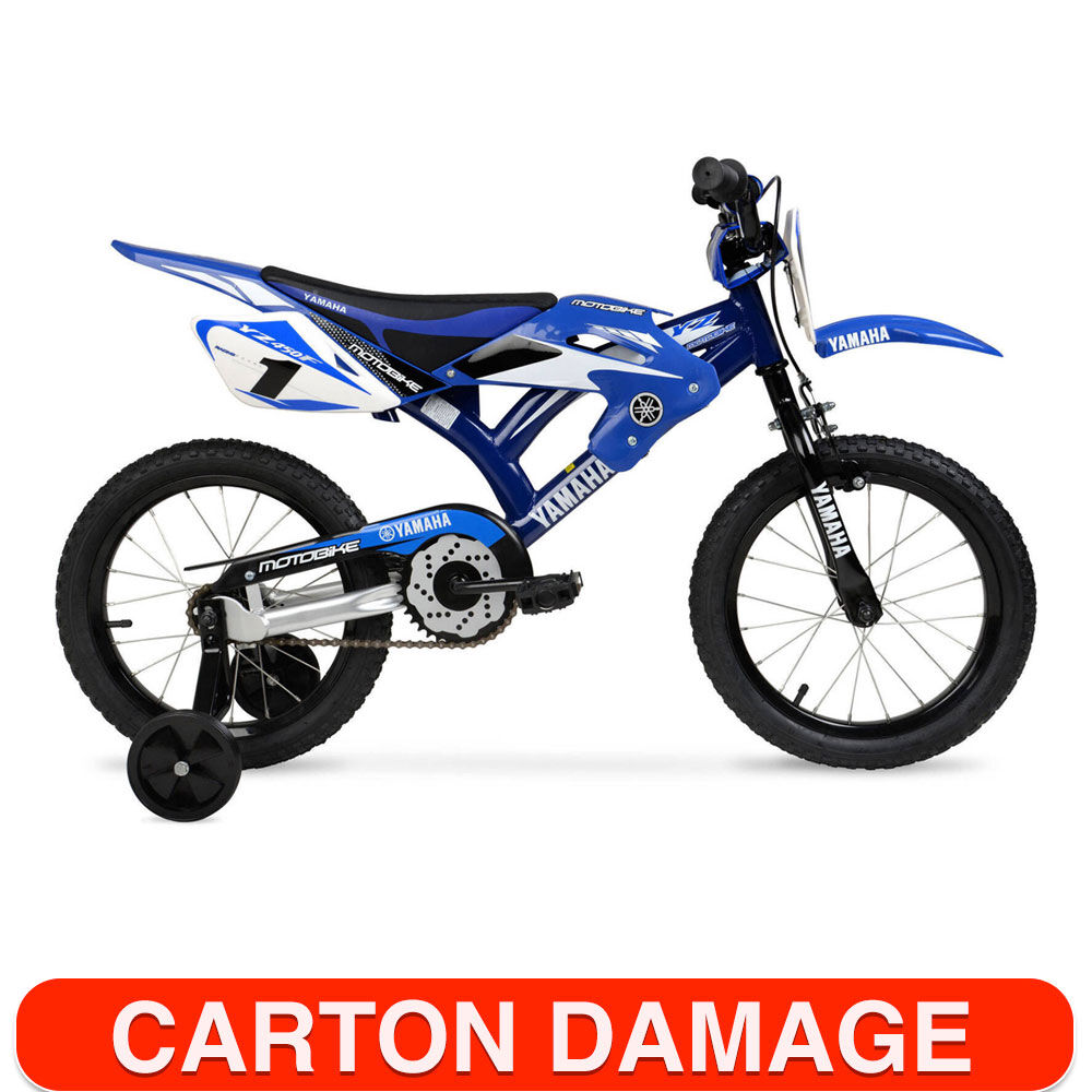Yamaha Kids/Children MotoBike Child’s BMX Boys Youth 16" Bicycle - Blue 3y+