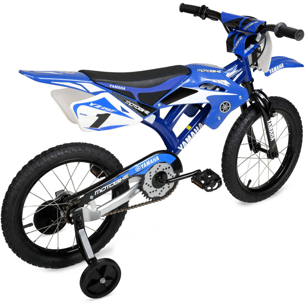 Yamaha Kids/Children MotoBike Child’s BMX Boys Youth 16" Bicycle - Blue 3y+