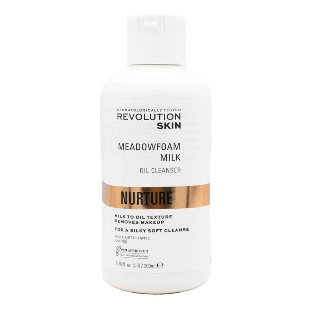 6PK Revolution Skin Oil Cleanser Meadowfoam Milk Nurture Makeup Remover 200ml