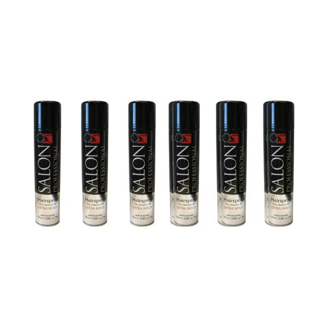 6x Minuet Salon Professional Spray Extra Hold 265ml For All Hair Types