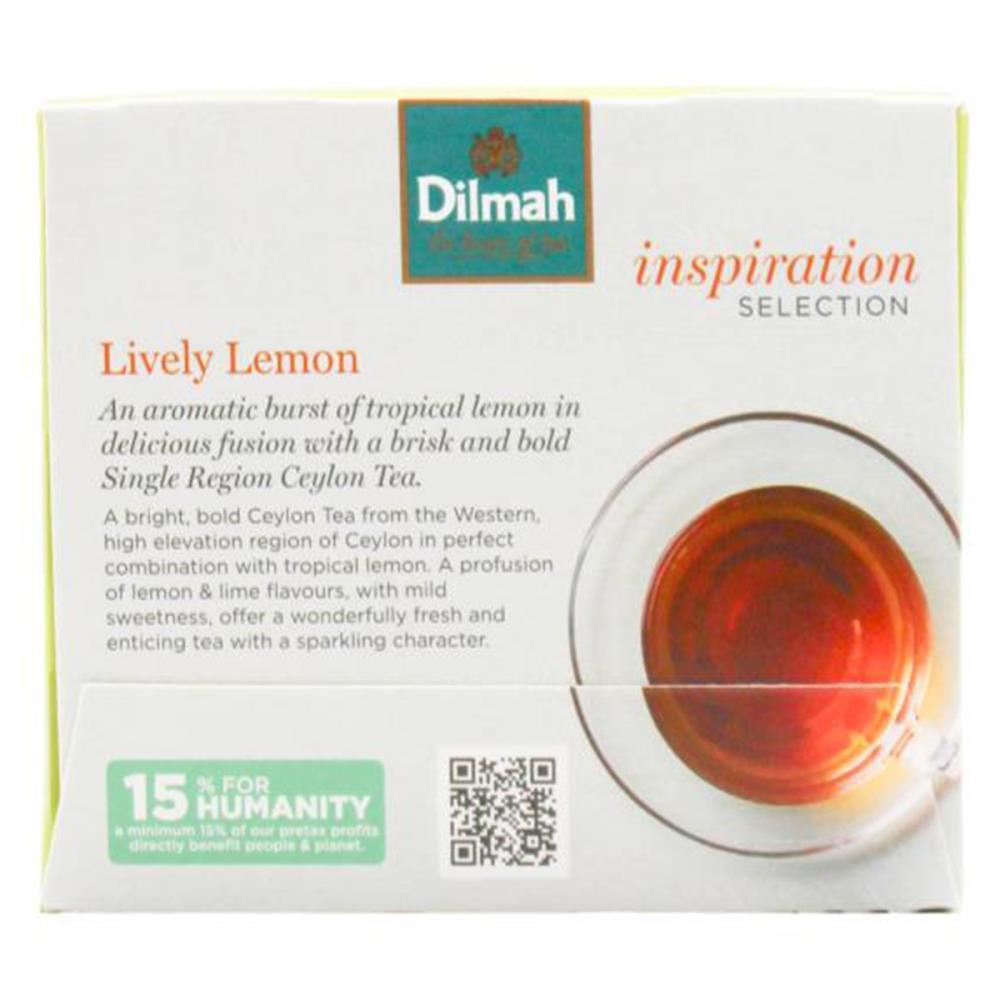 400pc Dilmah Ceylon Black Tea Pyramid Teabags Lively Lemon Flavour