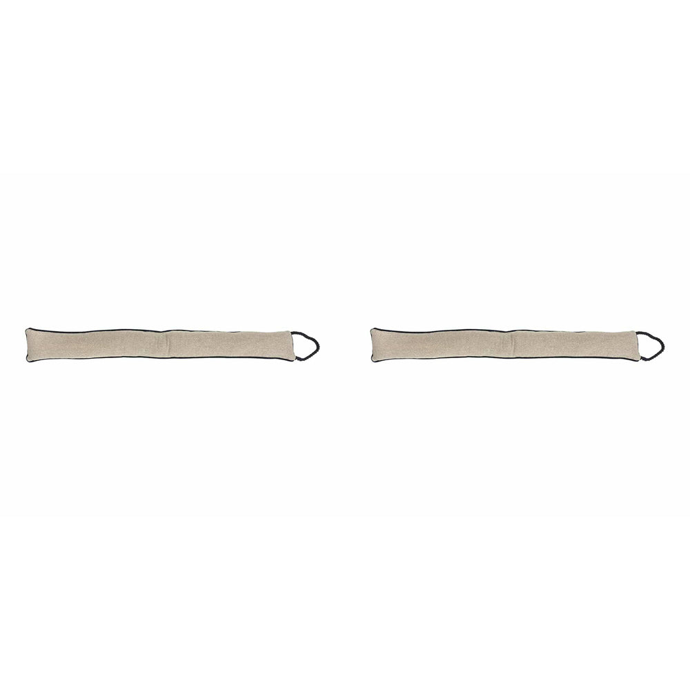 2PK Annabel Trends Herringbone Draught Stopper 12x93cm - Oatmeal