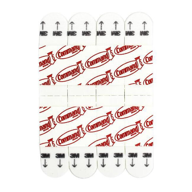 6x 4pc 3M Command No Nail Mini Hanging Wall Hook Organiser Holds 225g White