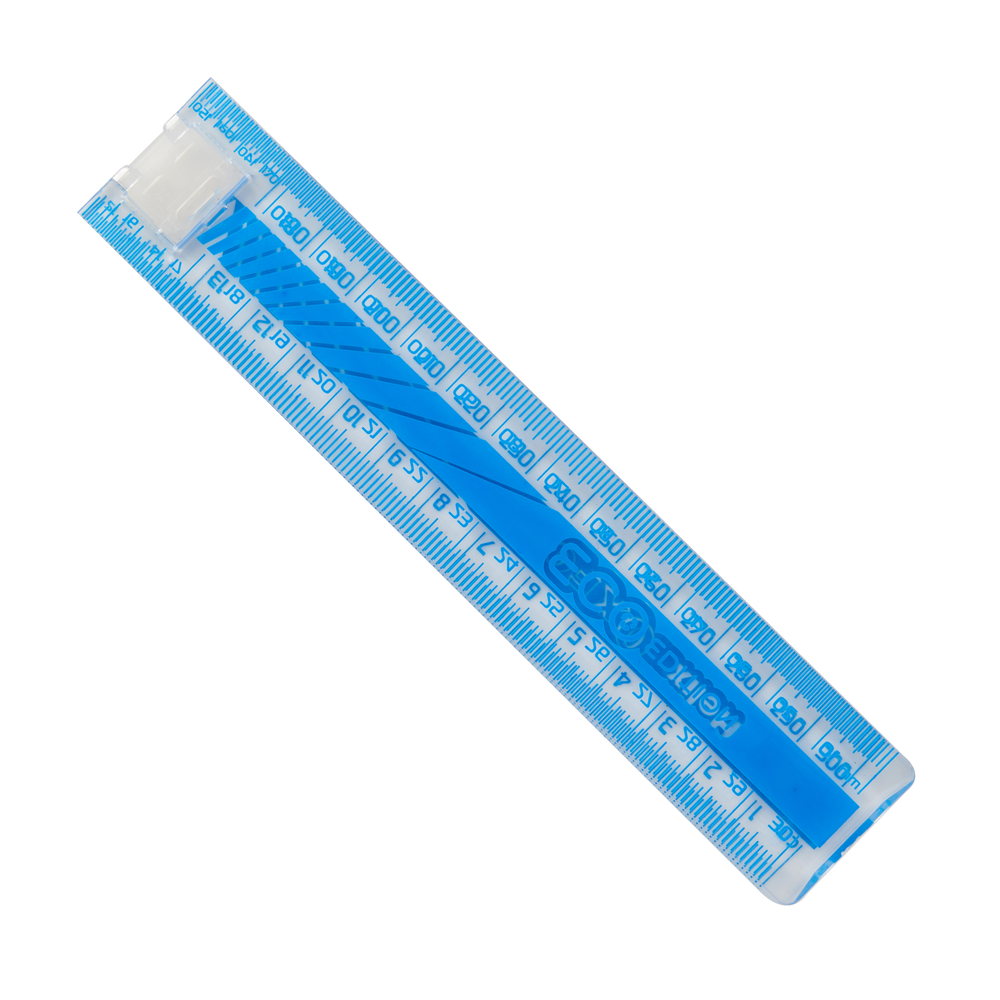 8PK Helix Oxford Cyber Eco Edition 30cm Folding Ruler Matrix