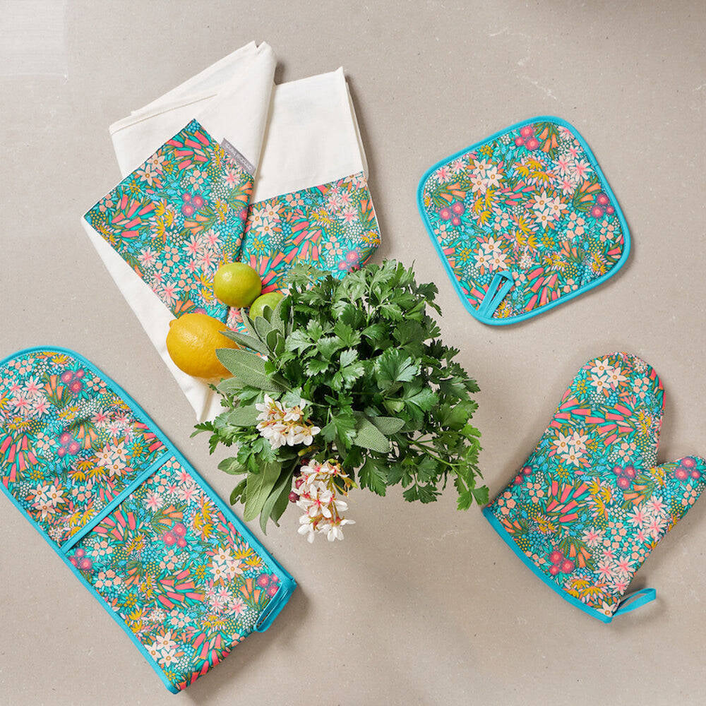 2PK Annabel Trends Cotton Single Oven Mitt 18x26cm - Field of Flowers