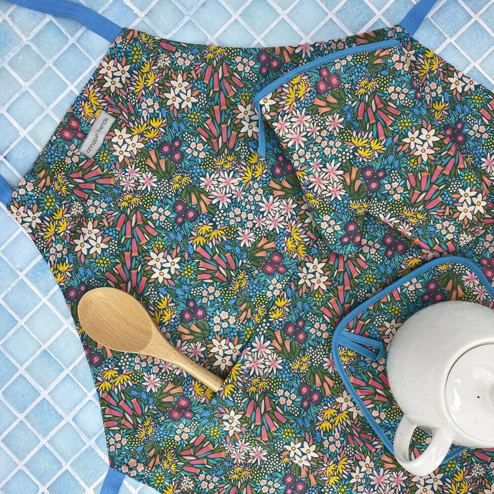 2PK Annabel Trends Cotton Double Oven Mitt 82x18cm - Field of Flowers