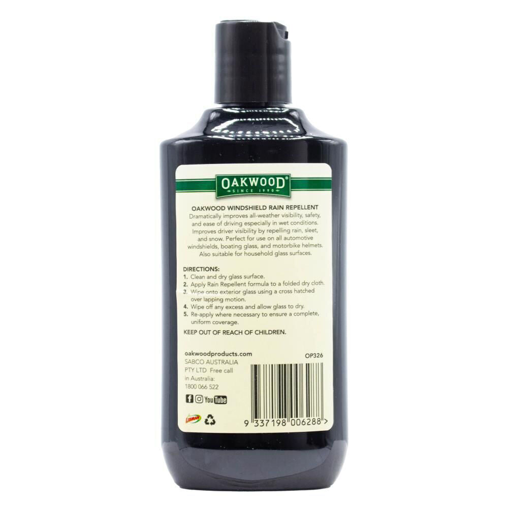5PK Oakwood Automotive Windshield Liquid Rain Repellent Cleaner 236ml