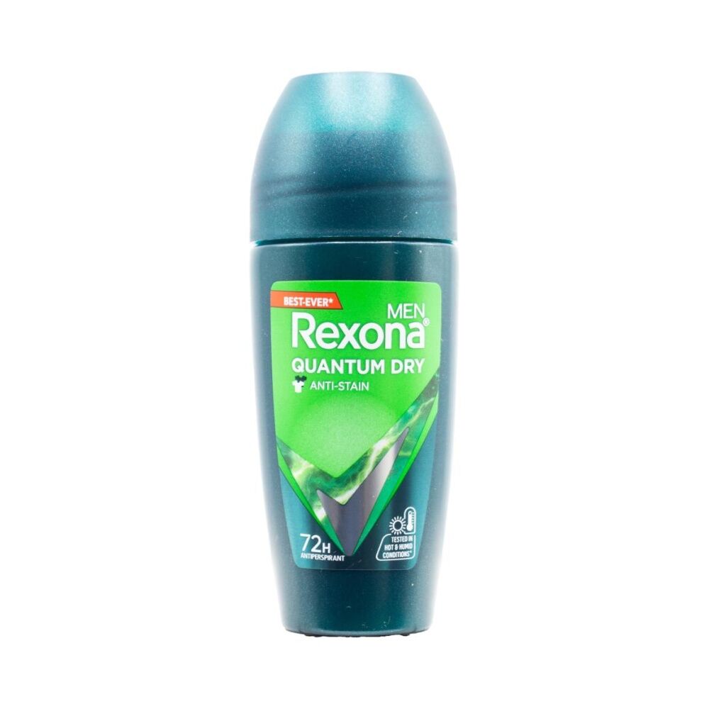 12PK Rexona Men Antiperspirant Deodorant Roll-On 72 Hr Protect Quantum Dry 45ml
