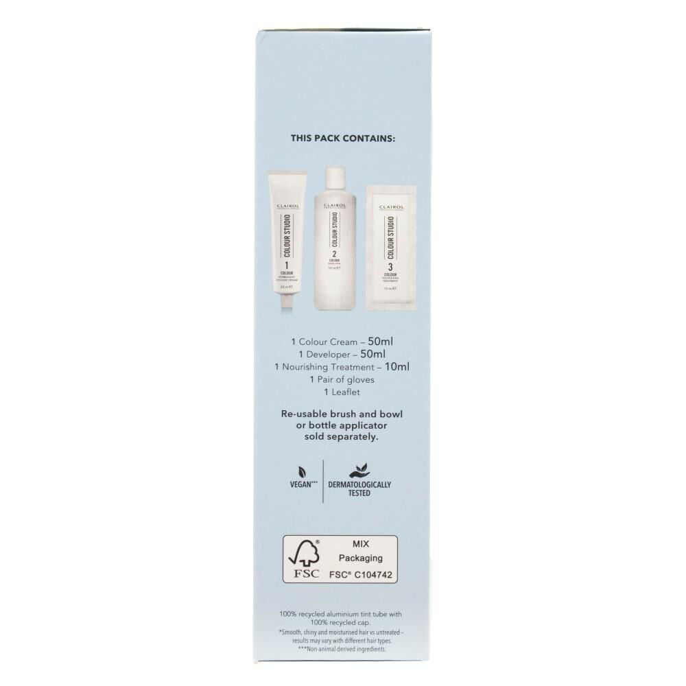 3PK Clairol Professional Permanent Hair Colour Cream 2/0 Midnight Black Dye