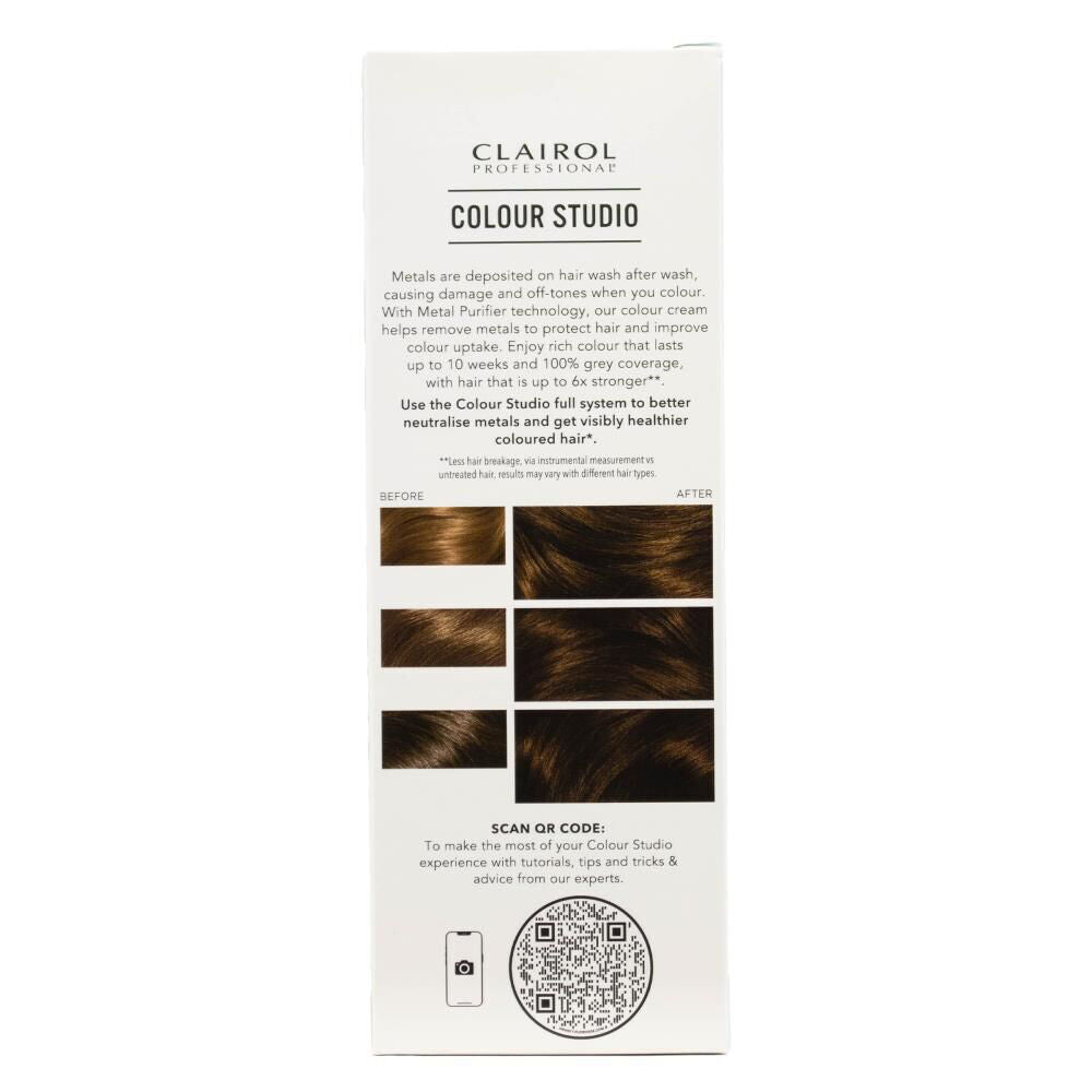 6PK Clairol Professional Permanent Hair Colour Cream 4/0 Dark Brownie Dye