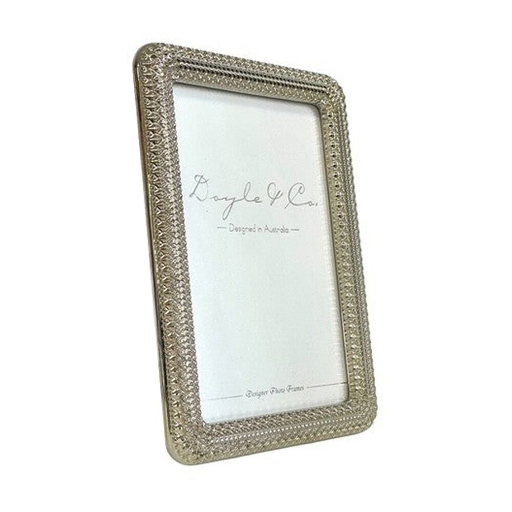 SS Collective Silver Heritage WIth Rounded Edges Rectangle Photo Frame 4x6