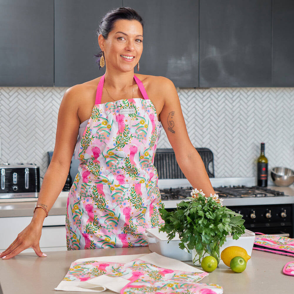 2PK Annabel Trends Cotton Cooking Apron 60x80cm - Galah
