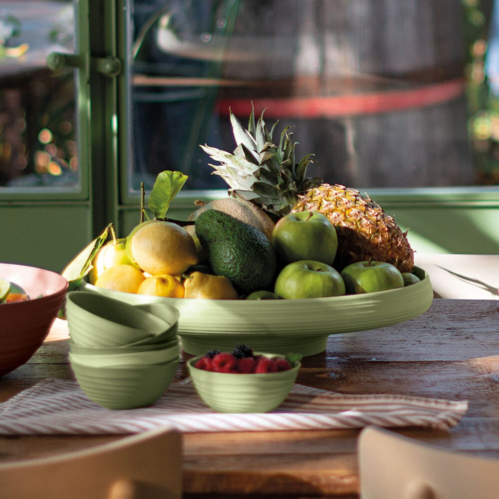 Guzzini Plastic Food/Salad Serving Bowl 3.1L 25cm Round Large Green