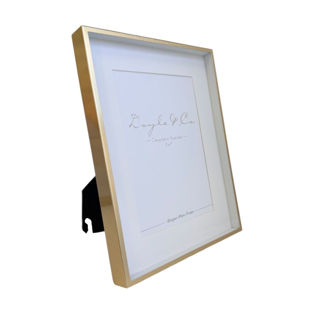4PK SS Collective Matte Gold Finish Luxurious Rectangle Photo Frame 5x7