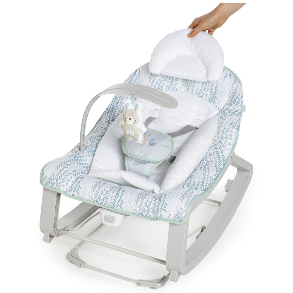 Ingenuity Keep Cozy 3 in 1 Grow with Me Baby Bounce & Rock Seat 0m+