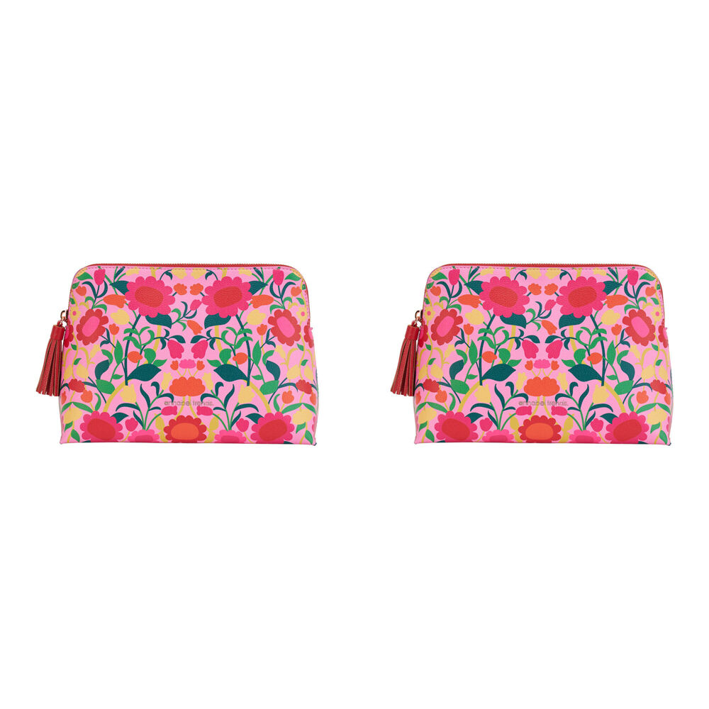 2PK Annabel Trends Vanity Bag Large 25x18cm - Flower Patch
