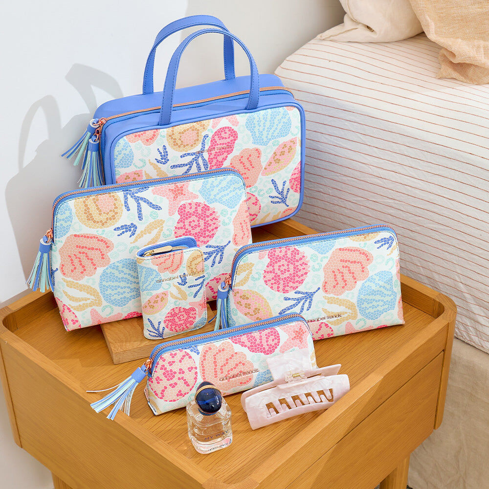 Annabel Trends Vanity Bag Pouch Medium 23x13.5cm - Shelly Beach