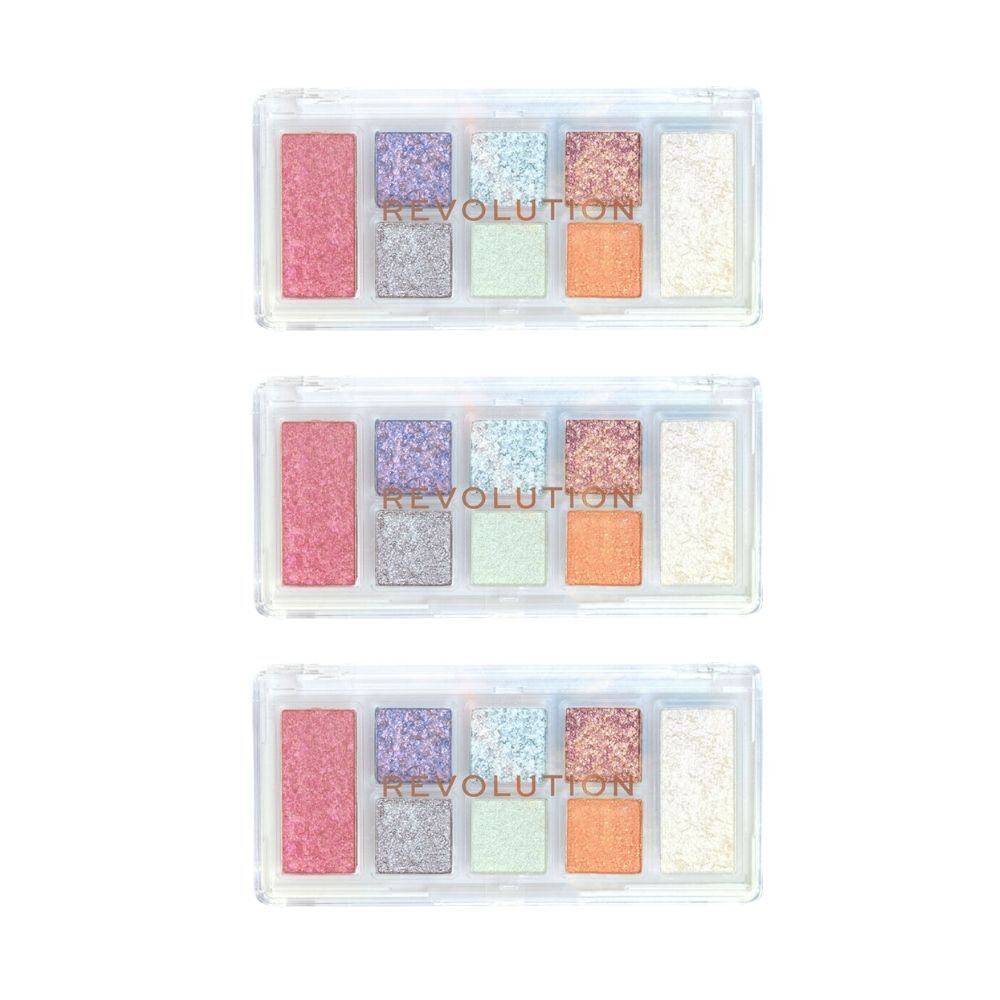 3PK Revolution 1.5g Multi-Palette Shimmer Eye Shadow Mood Switch Hyper Real