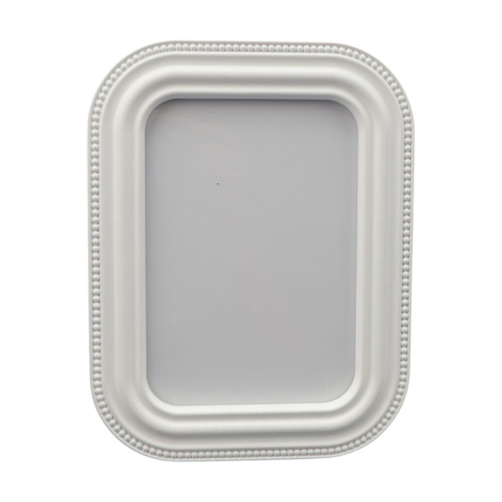 2PK SS Collective White Rounded Edges Art Deco Resin Rectangle Photo Frame 4x6