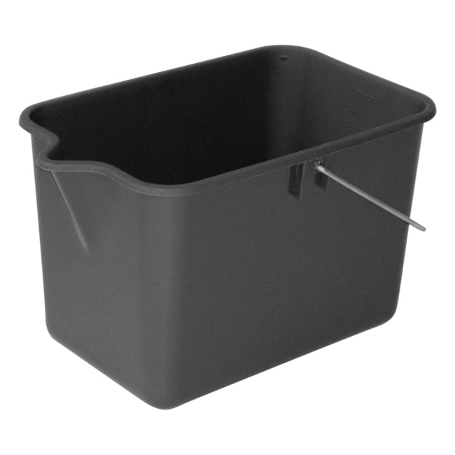 2PK Homeleisure Mop Bucket W/Lip 9L Grey Laundry Cleaning