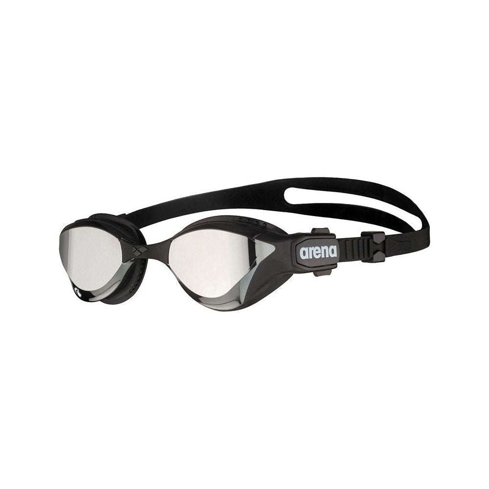 Arena Cobra Tri Swipe Mirror Goggles Swimming Eye Protection Silver/Black