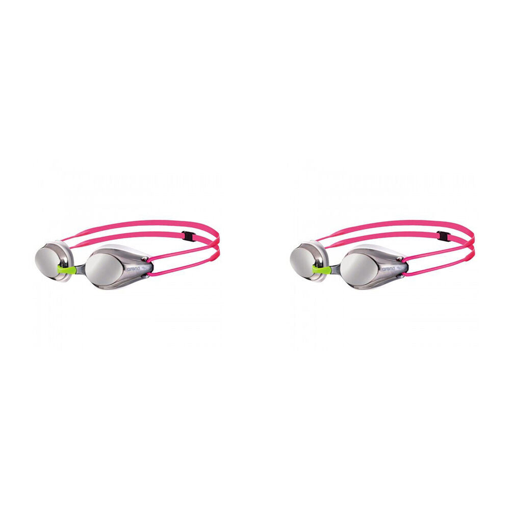 2PK Arena Tracks Junior Mirror Goggles Swimming Eye Protection Silver/White