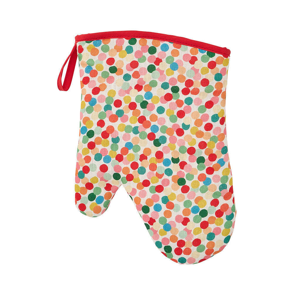 2PK Annabel Trends Linen Single Oven Mitt 18x26cm - Confetti