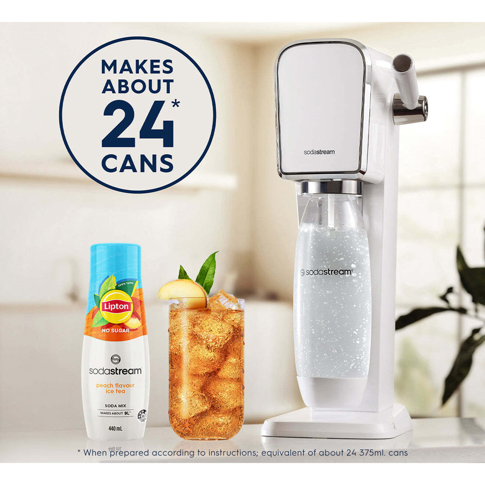 3PK SodaStream Lipton Ice Tea Soda Mix Peach No Sugar 440ml