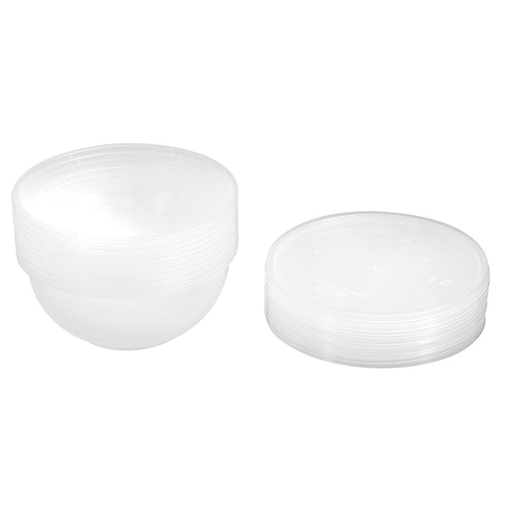 2x 10pc Lemon & Lime Reusable Food Container Round 1.050L
