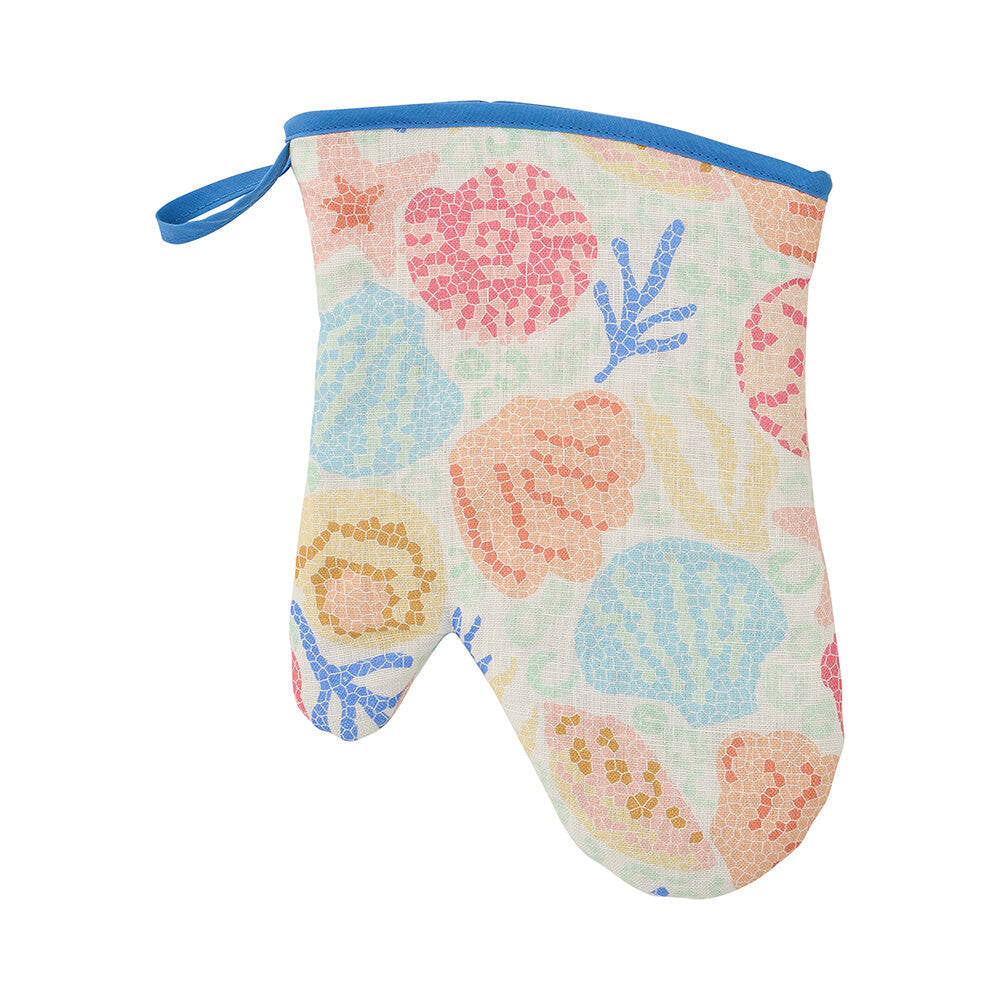 2PK Annabel Trends Linen Single Oven Mitt 18x26cm - Shelly Beach