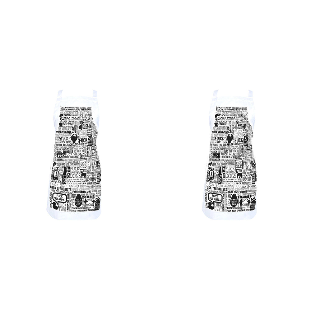 2PK Annabel Trends Cotton Kitchen Apron 60x80cm - F Word