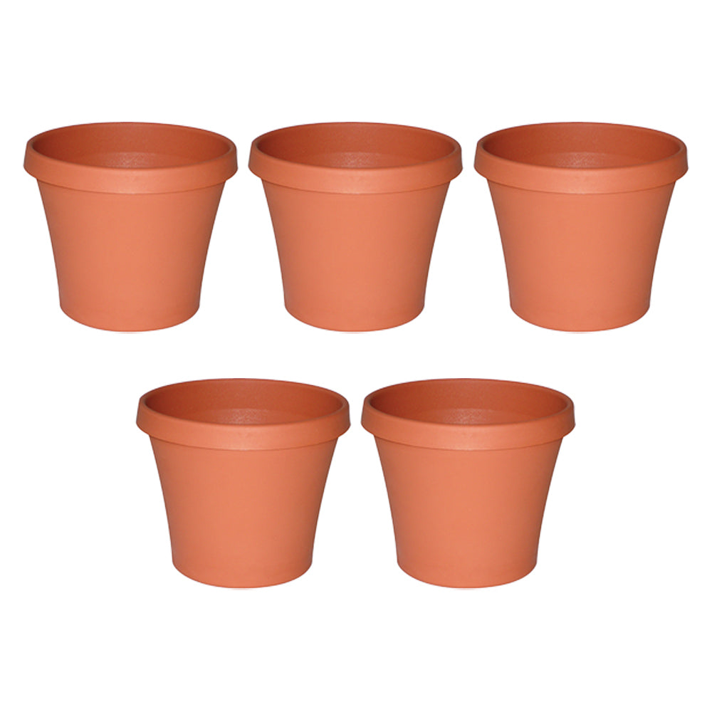 5PK Homeleisure Planterra Pot 250mm Terracotta Garden