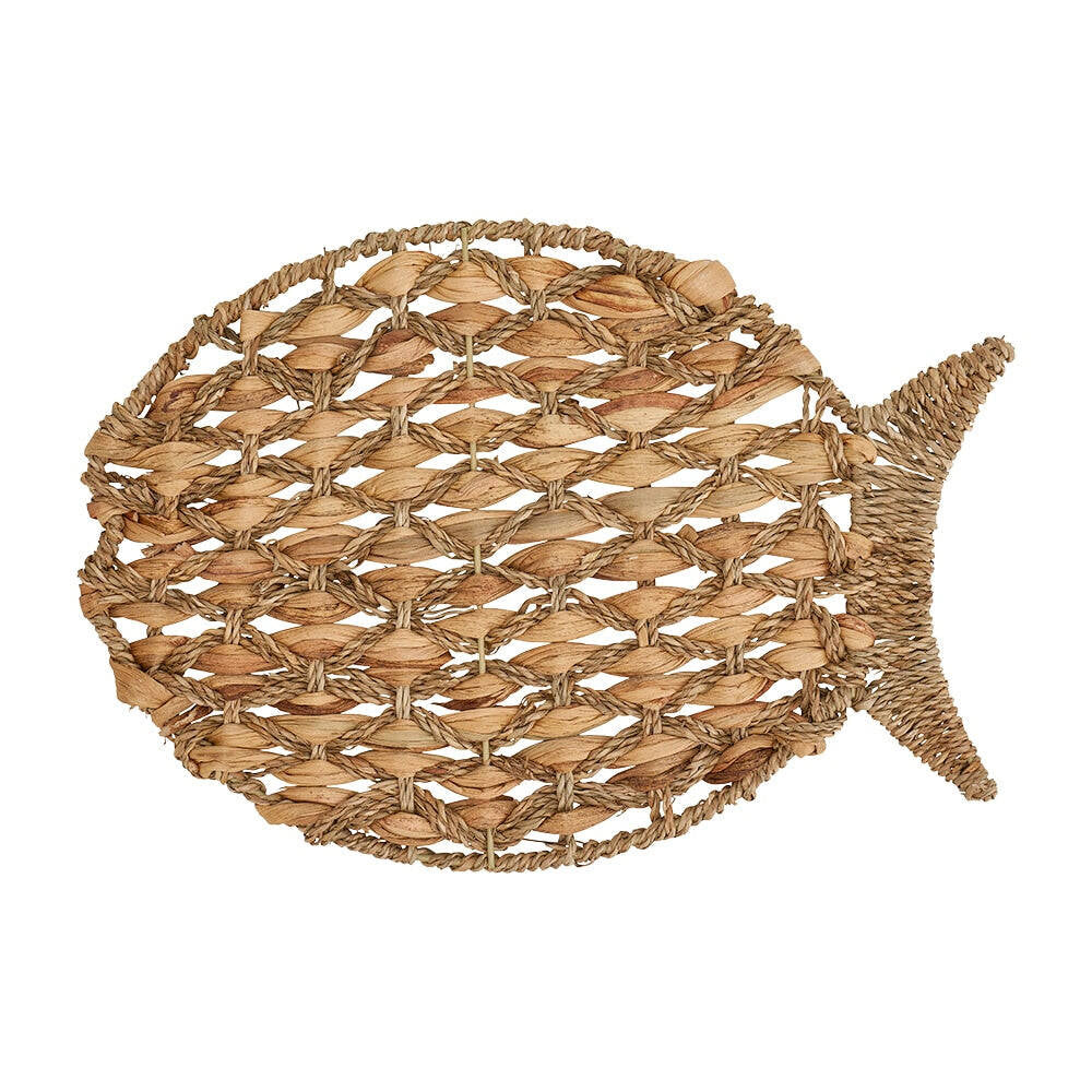 2PK Annabel Trends Water Hyacinth Placemat 44x33cm - Seaside Fish