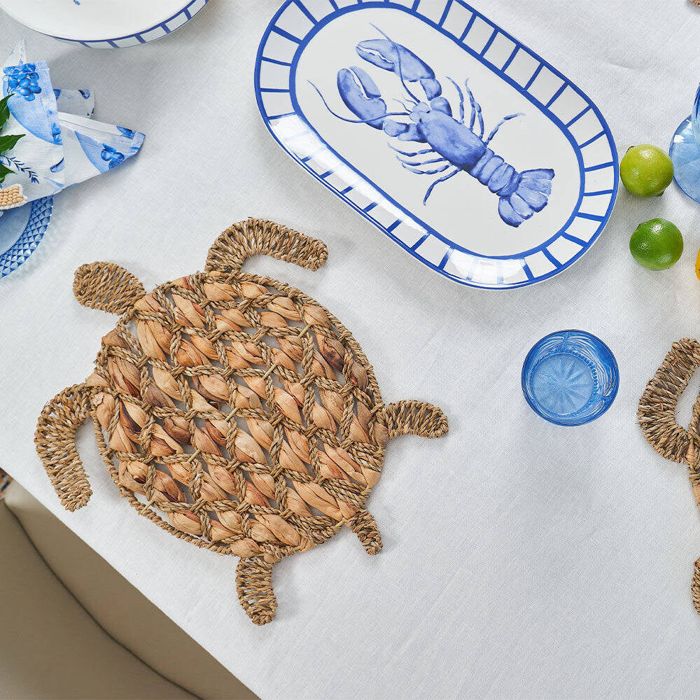 2PK Annabel Trends Water Hyacinth Placemat 44x33cm - Seaside Turtle
