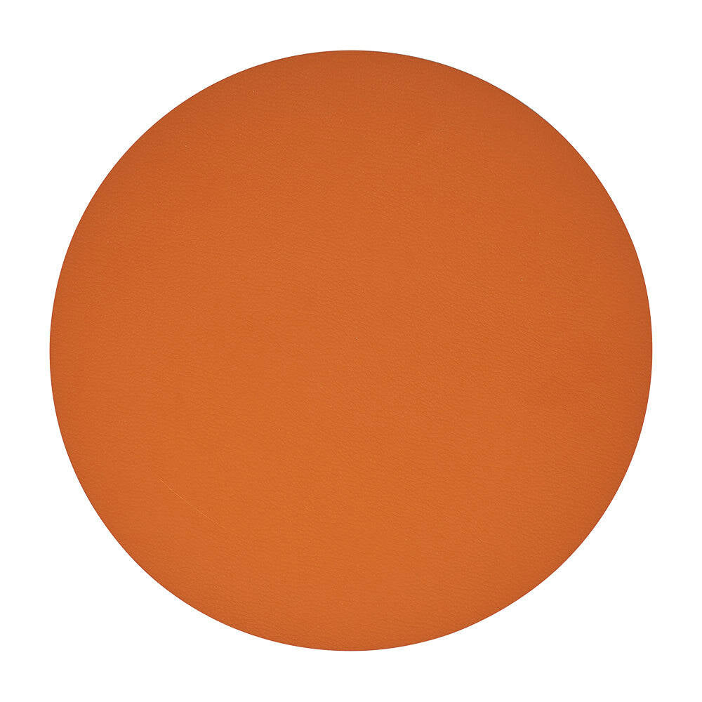 3PK Annabel Trends Recycled Leather Placemat 30cm Round - Tan
