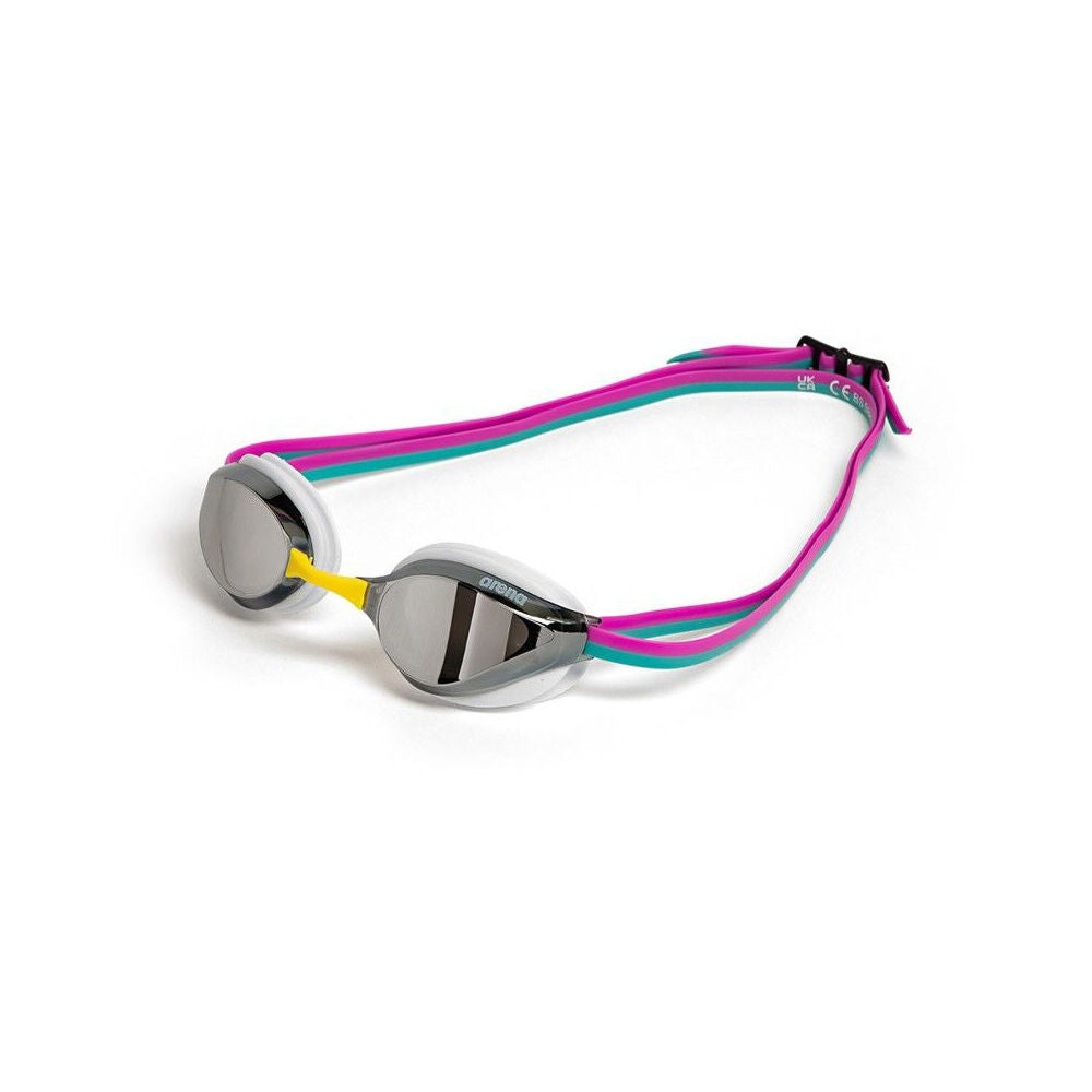 Arena Python Mirror Goggles Swimming Eye Protection/Accessory Silver/White