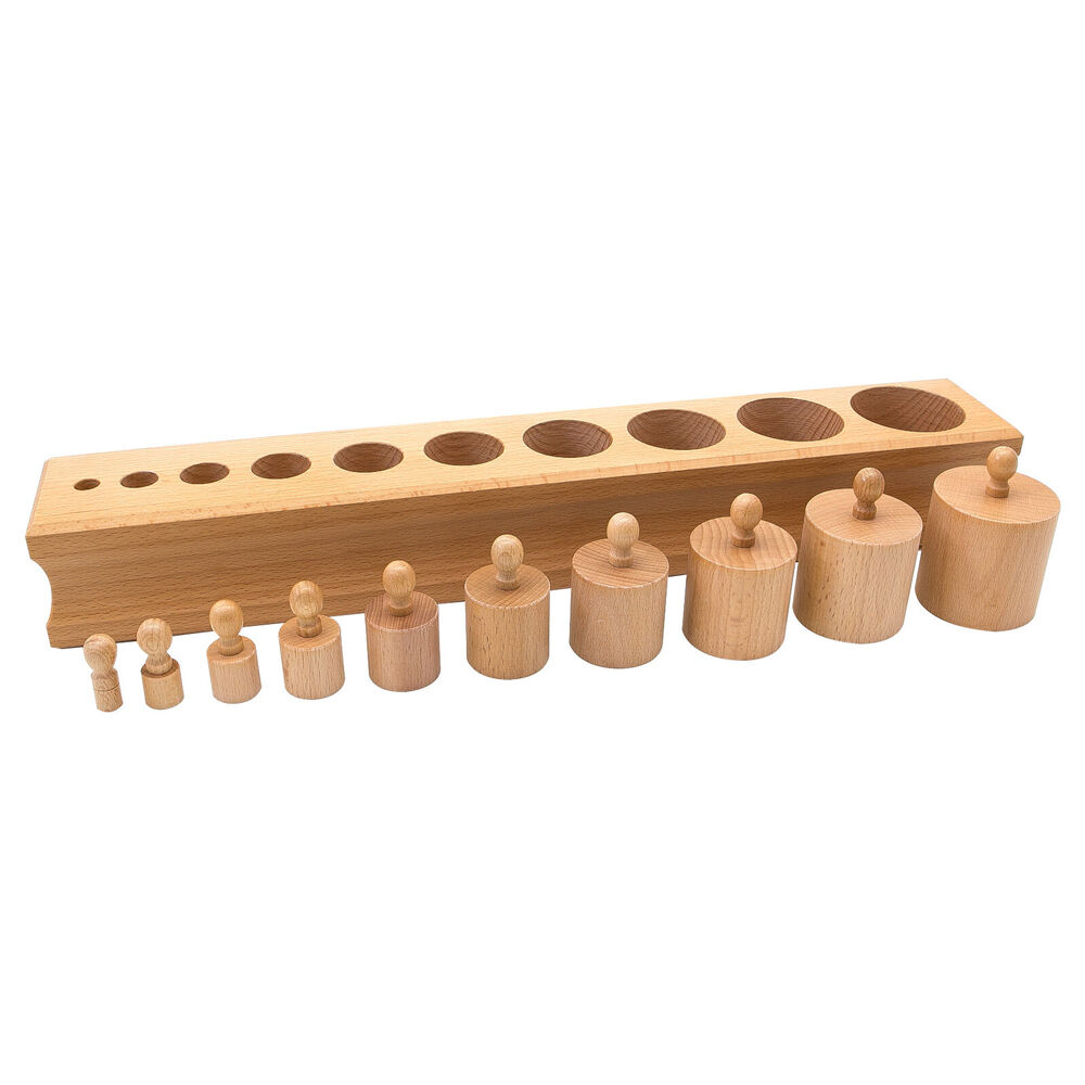Gam Montessori Cylinder Block No. 1 Wooden Educational Toy Kids/Children - 3y+