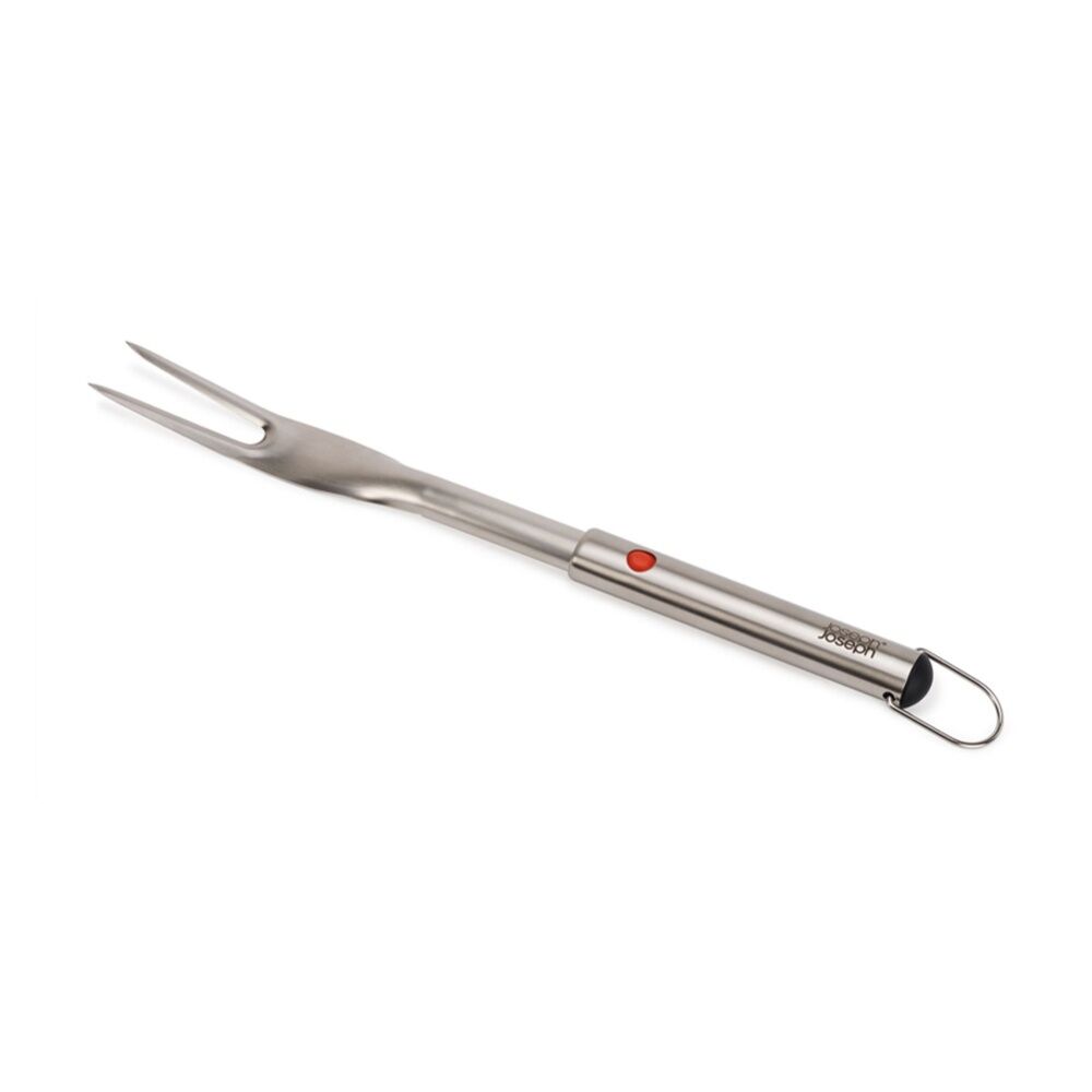 2PK Joseph Joseph GrillOut BBQ Tool Sharp Fork With Retractable Head Steel