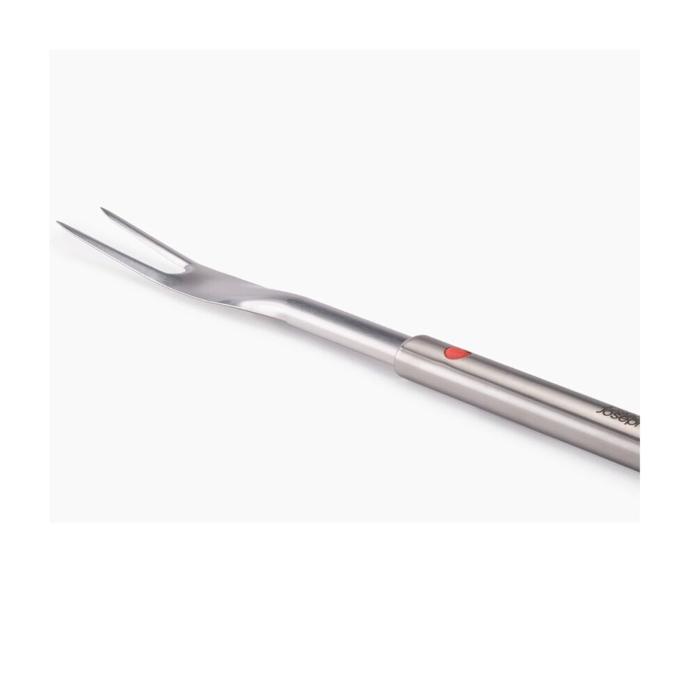 2PK Joseph Joseph GrillOut BBQ Tool Sharp Fork With Retractable Head Steel