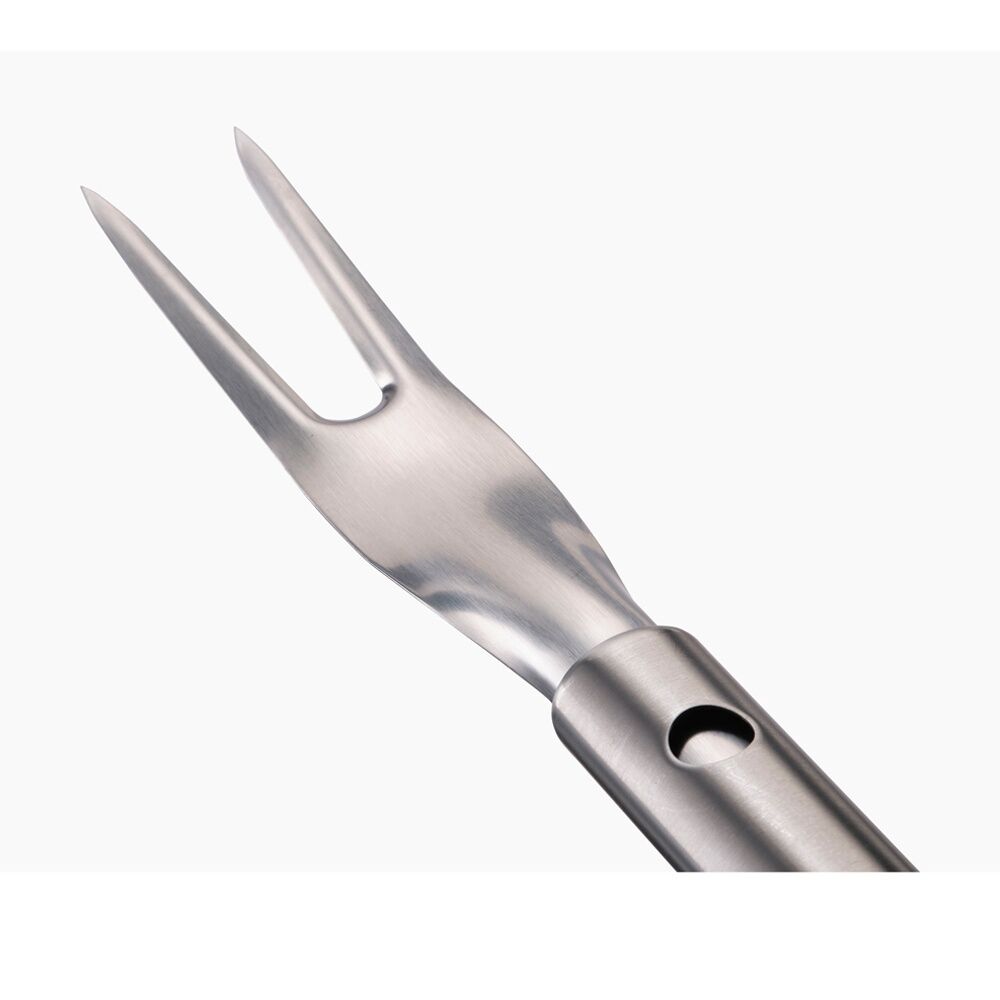 2PK Joseph Joseph GrillOut BBQ Tool Sharp Fork With Retractable Head Steel