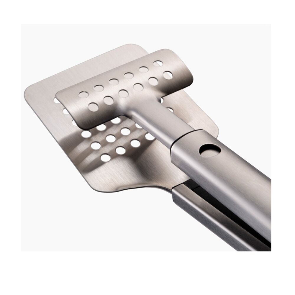 2PK Joseph Joseph GrillOut BBQ Turner Tongs Retractable & Easy Clean Steel