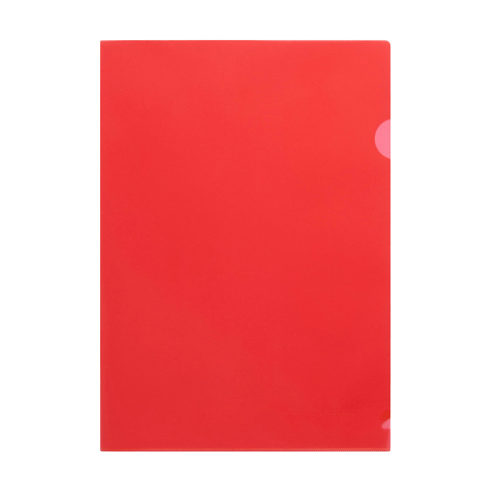 3PK 10pc Marbig PP Ultra Letter File A4 Document Folder - Red