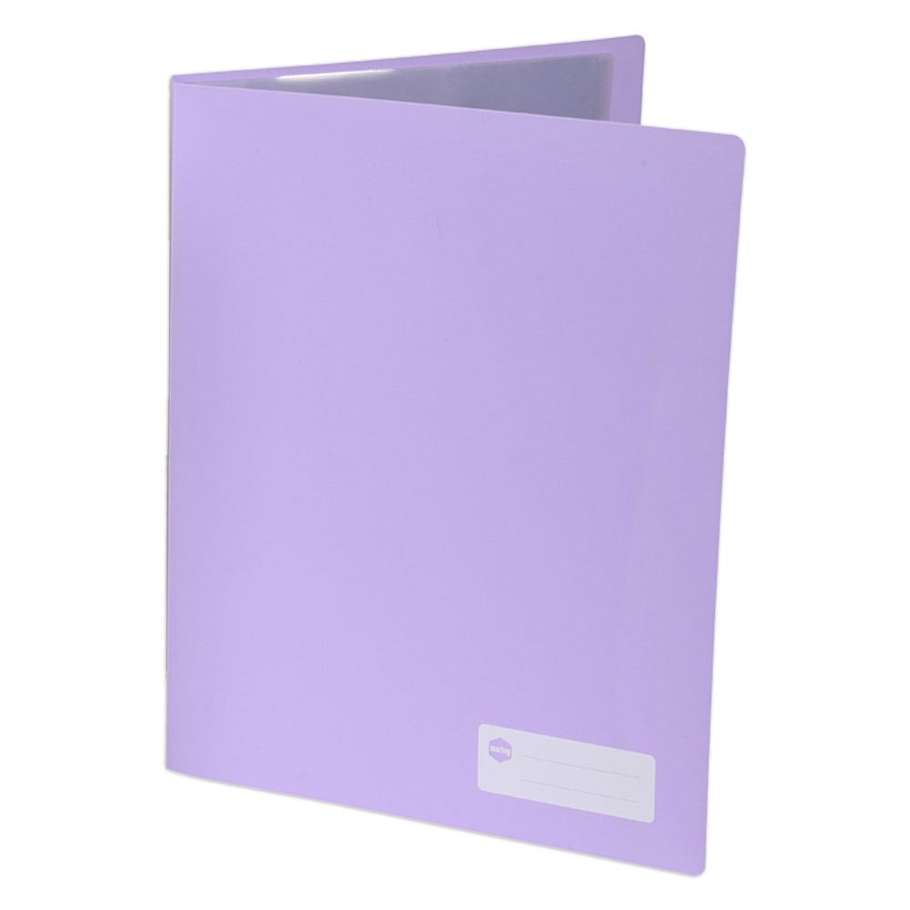6PK Marbig 20-Pocket A4 Non-Refillable Display Book - Pastel Assorted